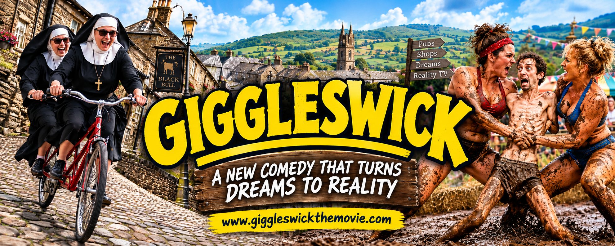 Giggleswick - a new comedy that turns dreams to reality. www.giggleswickthemovie.com