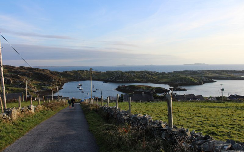 Boats in the harbour at Inishbofin, Co. Galway